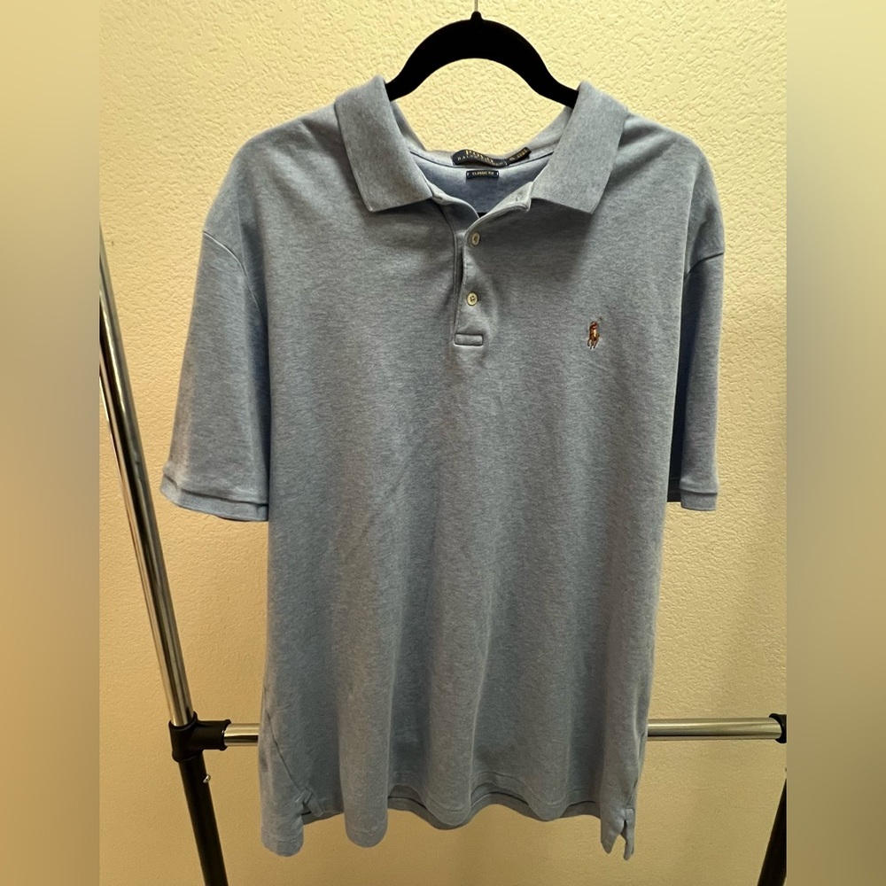 Polo by Ralph Lauren Men's Blue Polo Shirt XL